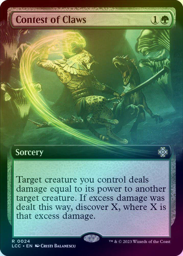 Contest of Claws - Extended Art (Foil) (LCC)