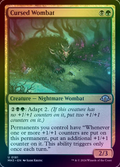 Cursed Wombat (Foil) (MH3)