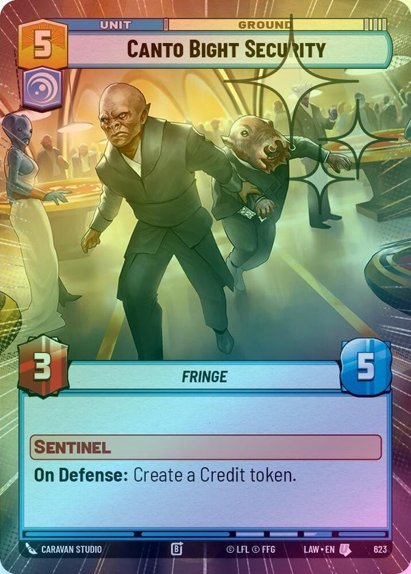 Canto Bight Security (Hyperspace Foil) - 623 - Uncommon (Foil)