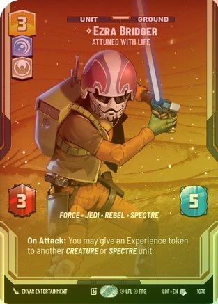Ezra Bridger - Attuned With Life (Prestige Foil) - 1078 - Uncommon (Foil)