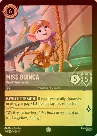 Miss Bianca (Unwavering Agent) - 195/204 - Common (Foil)