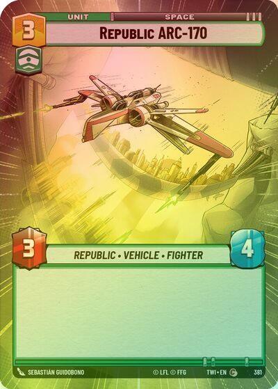 Republic ARC-170 (Hyperspace) - 381 - Common (Foil)