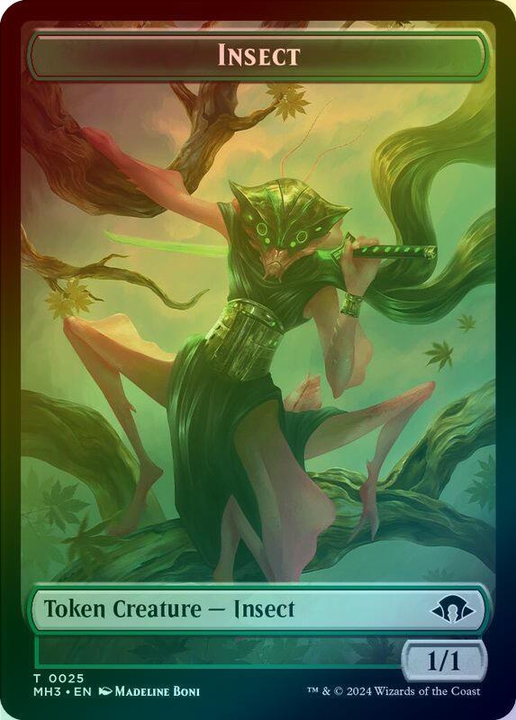 Servo // Insect (025) Token (Foil) (TMH3)