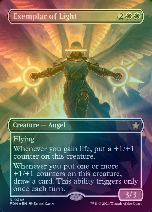 Exemplar of Light - Borderless (Mana Foil) (FDN)