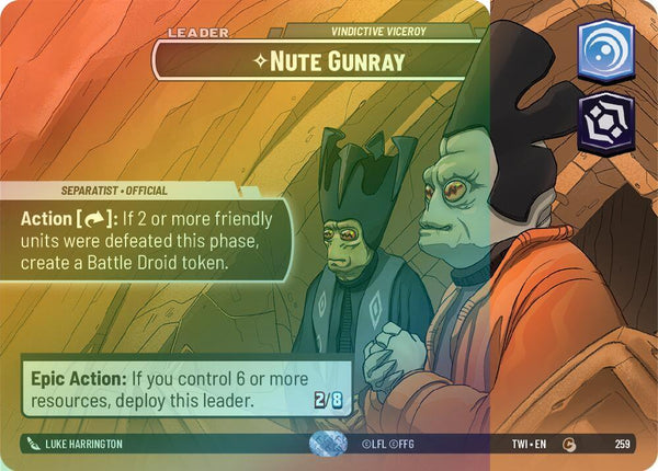 Nute Gunray - Vindictive Viceroy (Showcase) - 259 - Common (Foil)