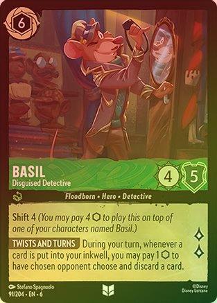 Basil (Disguised Detective) - 91/204 - Uncommon (Foil)
