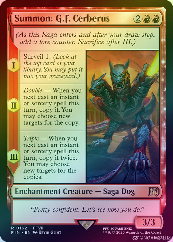 Summon: G.F. Cerberus (Foil) (FIN)