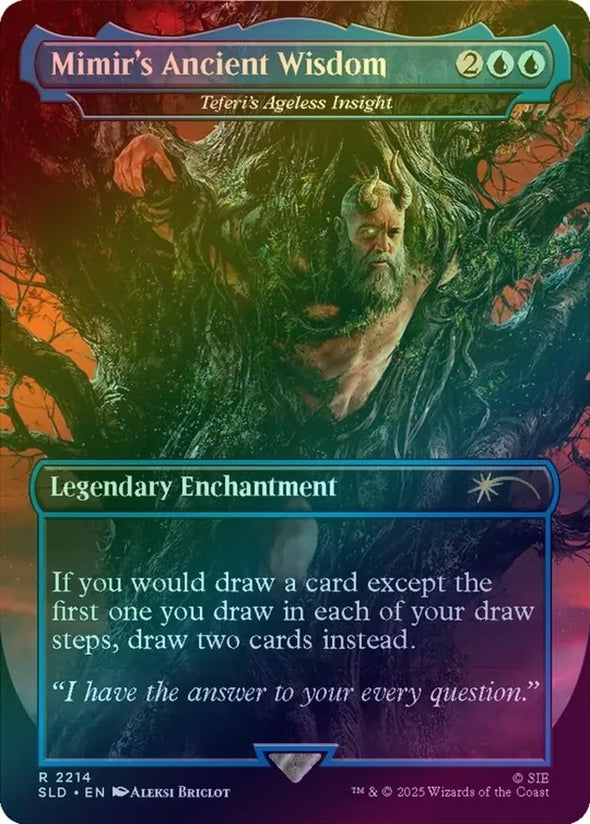 Mimir's Ancient Wisdom // Teferi's Ageless Insight - God Of War: Norse (Rainbow Foil) (SLD)