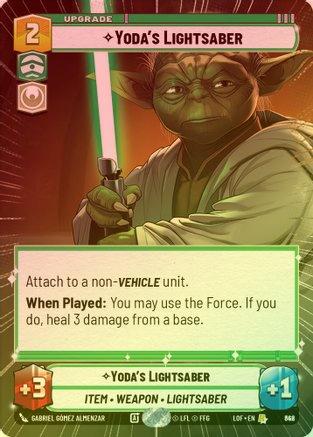 Yoda's Lightsaber (Hyperspace) - 842 - Rare (Foil)