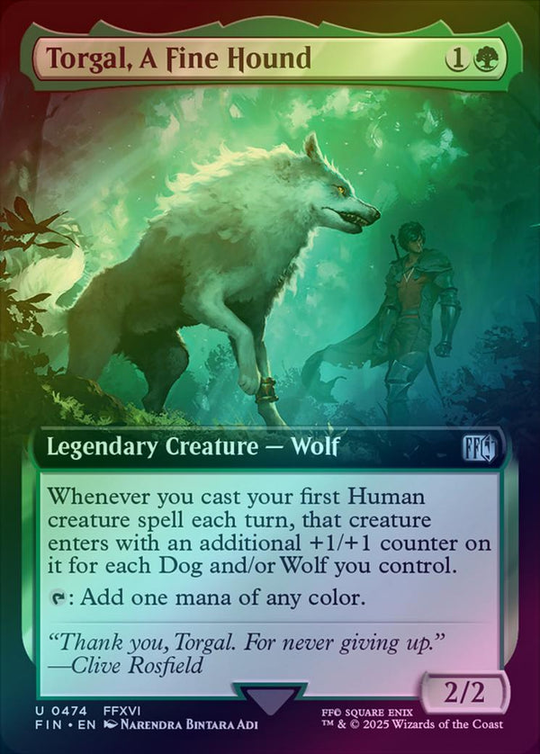 Torgal, A Fine Hound - Extended Art (Foil) (FIN)