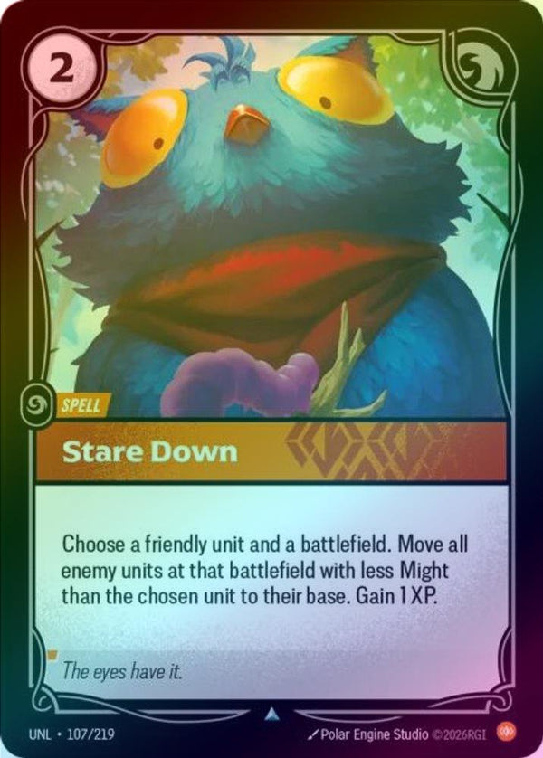 Stare Down - 107/219 - Uncommon (Foil)