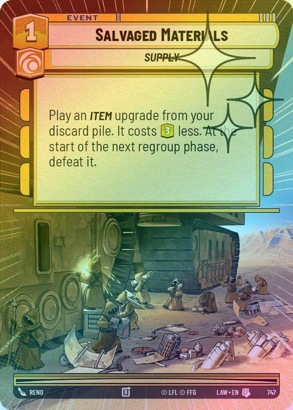 Salvaged Materials (Hyperspace Foil) - 747 - Uncommon (Foil)