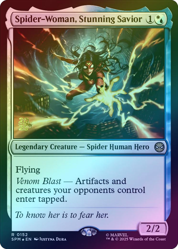 Spider-Woman, Stunning Savior - Prerelease Promo (Foil) (PSPM)