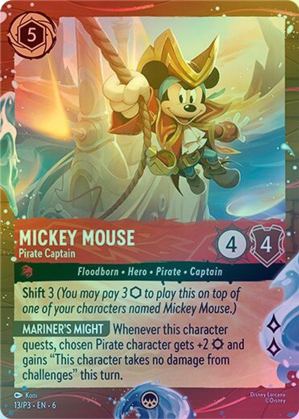 Mickey Mouse (Pirate Captain) (Disney Cruise Promo) - 13 - Promo (Foil)
