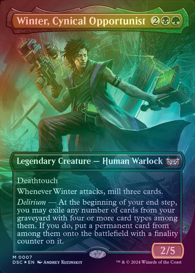 Winter, Cynical Opportunist - Borderless (Foil) (DSC)