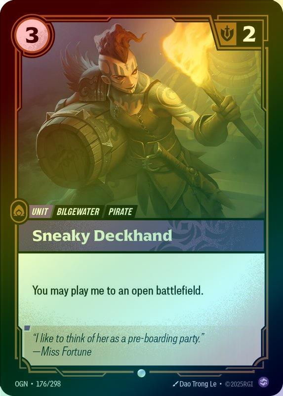 Sneaky Deckhand - 176/298 - Common (Foil)