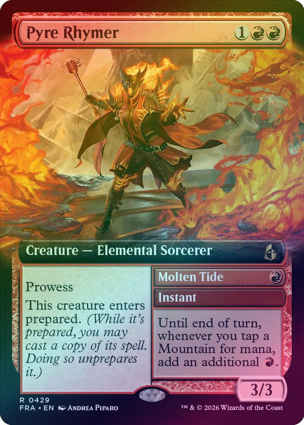 Pyre Rhymer // Molten Tide - Extended Art (Foil) (FRA)
