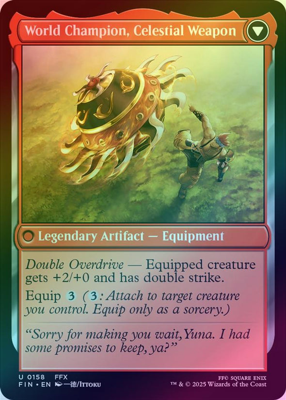 Sidequest: Play Blitzball // World Champion, Celestial Weapon (Foil) (FIN)