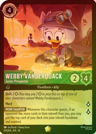 Webby Vanderquack (Junior Prospector) - 93/204 - Legendary (Foil)