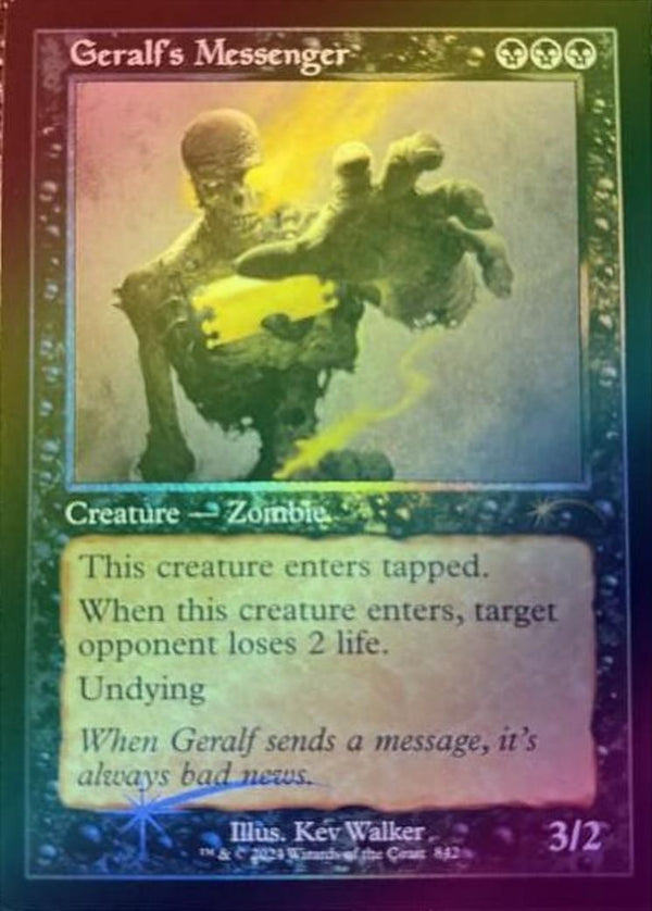 Geralf's Messenger - Retro Frame - Zippy Zombies (Foil) (SLD)