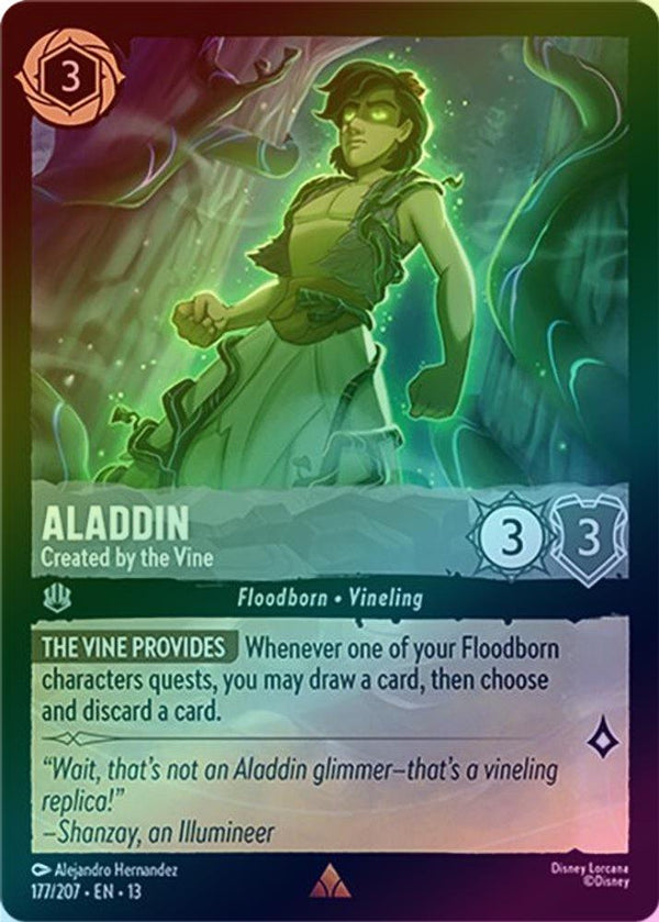 Aladdin (Created by the Vine) - 177/207 - Rare (Foil)