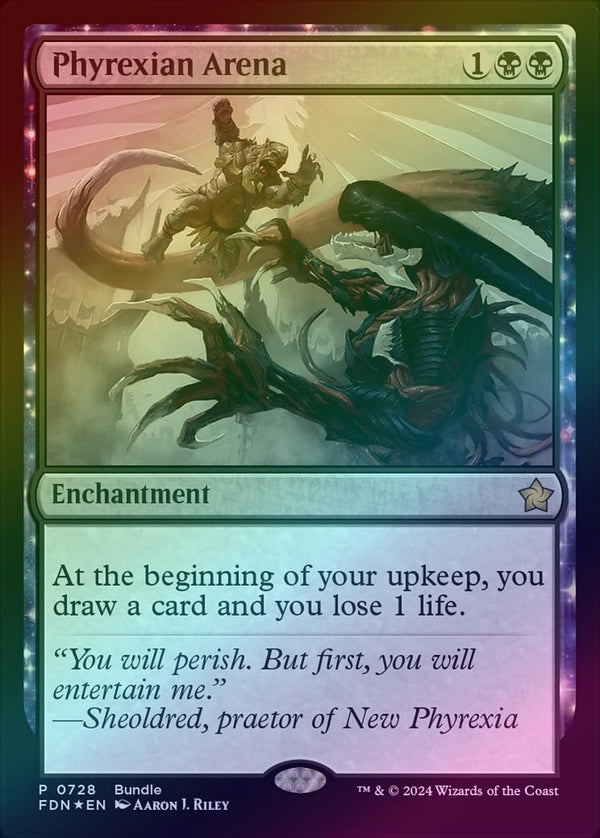Phyrexian Arena - Bundle Promo (Foil) (FDN)