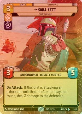 Boba Fett - Disintegrator (Hyperspace) - 442 - Legendary (Foil)