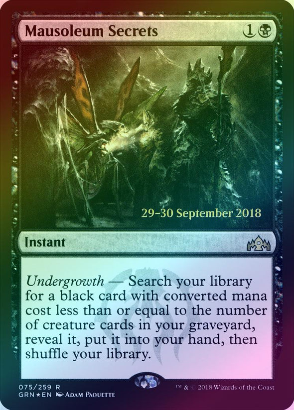 Mausoleum Secrets - Prerelease Promo (Foil) (PGRN)