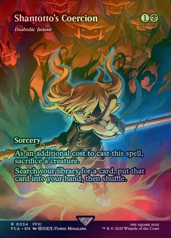 Shantotto's Coercion // Diabolic Intent - Borderless (Foil) (FCA)