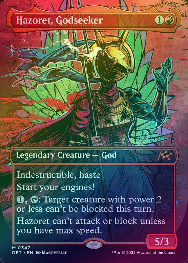 Hazoret, Godseeker - Borderless Graffiti Giant (Foil) (DFT)
