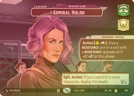 Admiral Holdo - We're Not Alone (Showcase) - 1003 - Rare (Foil)