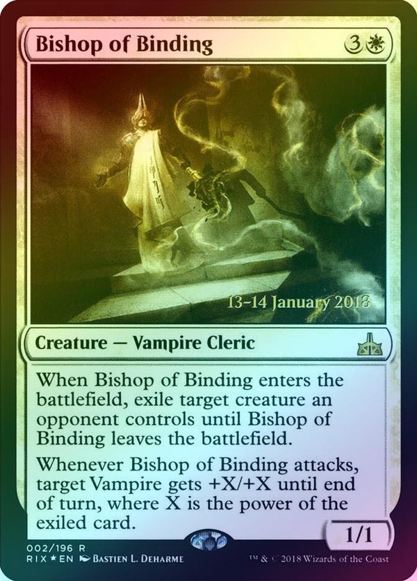 Bishop of Binding - Prerelease Promo (Foil) (PRIX)