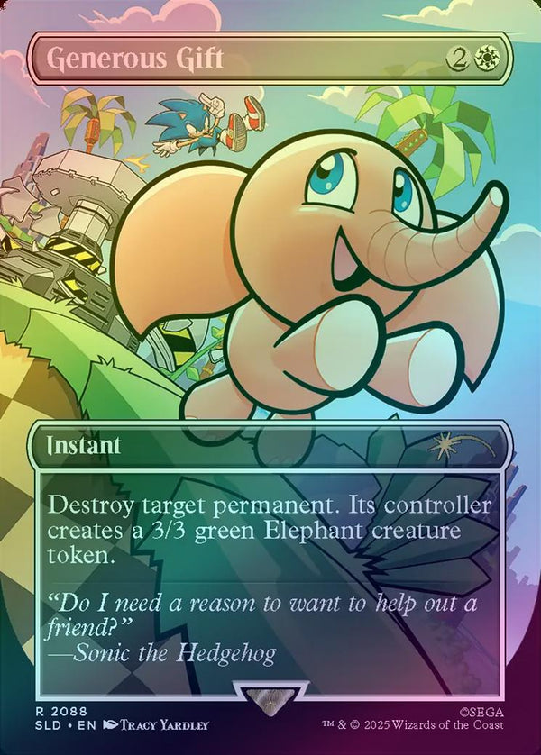 Generous Gift - Secret Lair x Sonic: Chasing Adventure (Rainbow Foil) (SLD)
