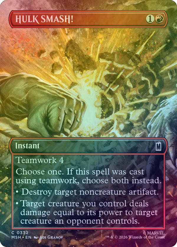 HULK SMASH! - Borderless Scene (Foil) (MSH) (Pre-Order)