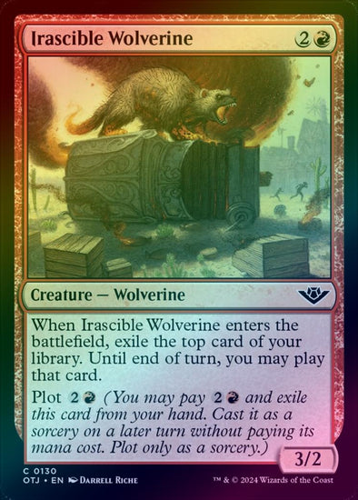 Irascible Wolverine (Foil) (OTJ)