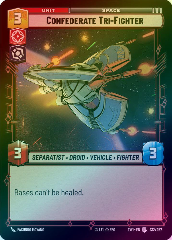 Confederate Tri-Fighter - 132/257 - Uncommon (Foil)