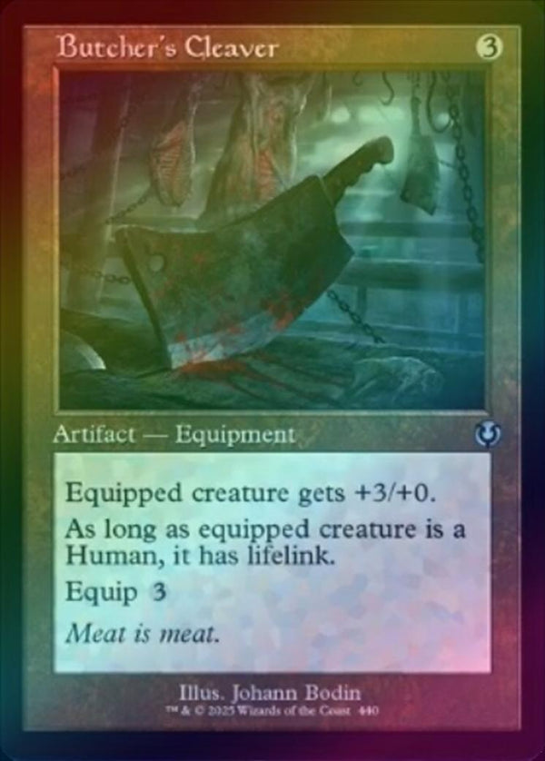 Butcher's Cleaver - Retro Frame (Foil) (INR)