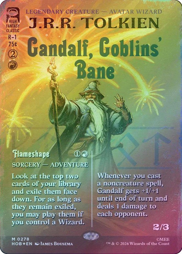 Gandalf, Goblins' Bane // Flameshape - Book Cover (Surge Foil) (HOB) (Pre-Order)