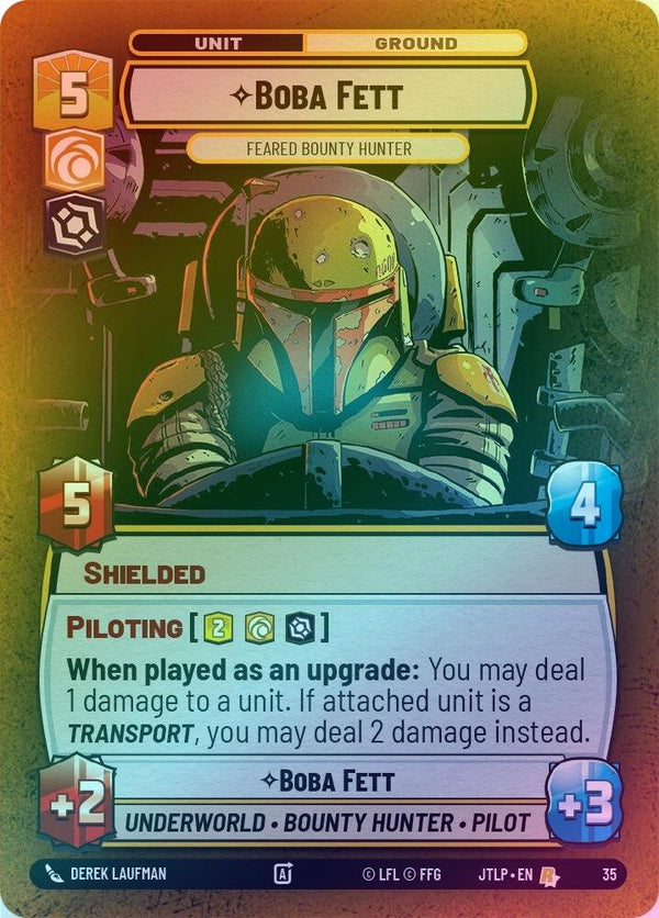 Boba Fett - Feared Bounty Hunter - 35 - Rare (Foil)