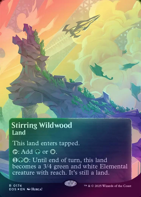 Stirring Wildwood - Borderless Poster (Galaxy Foil) (EOS)