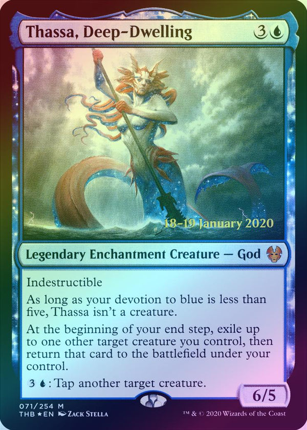 Thassa, Deep-Dwelling - Prerelease Promo (PTHB) (Foil)