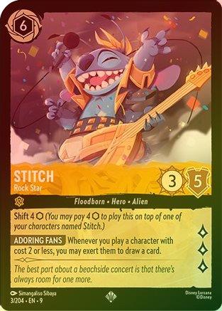Stitch (Rock Star) (Fabled Reprint) - 3/204 - Super Rare (Foil)