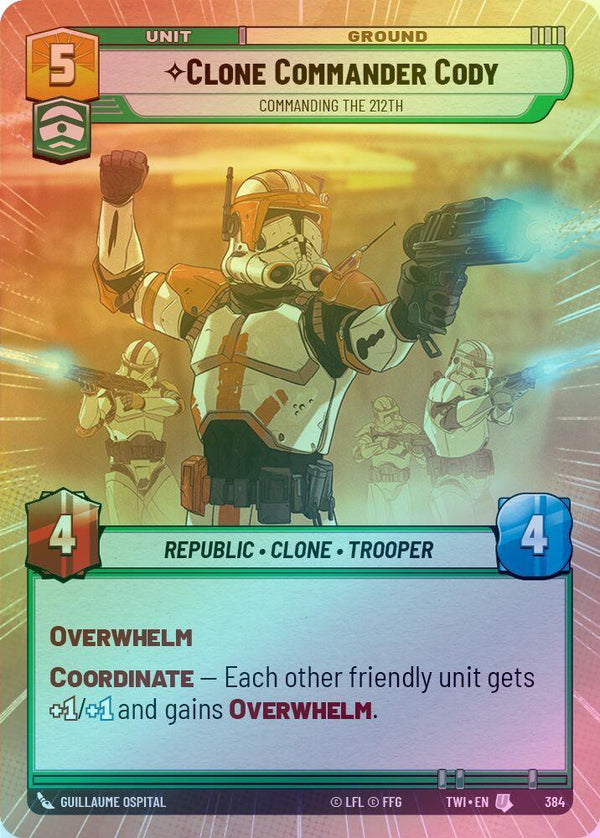 Clone Commander Cody - Commanding the 212th (Hyperspace) - 384 - Uncommon (Foil)