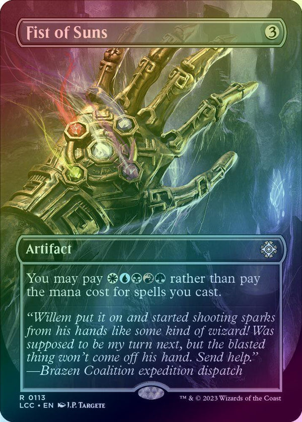 Fist of Suns - Borderless (Foil) (LCC)