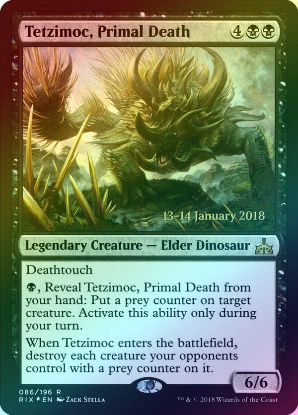 Tetzimoc, Primal Death - Prerelease Promo (Foil) (PRIX)