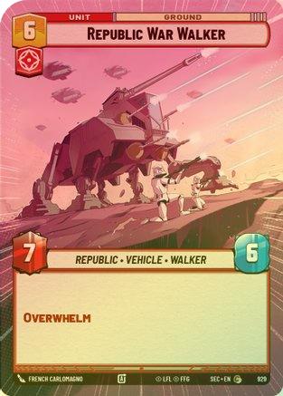 Republic War Walker (Hyperspace Foil) - 929 - Common (Foil)