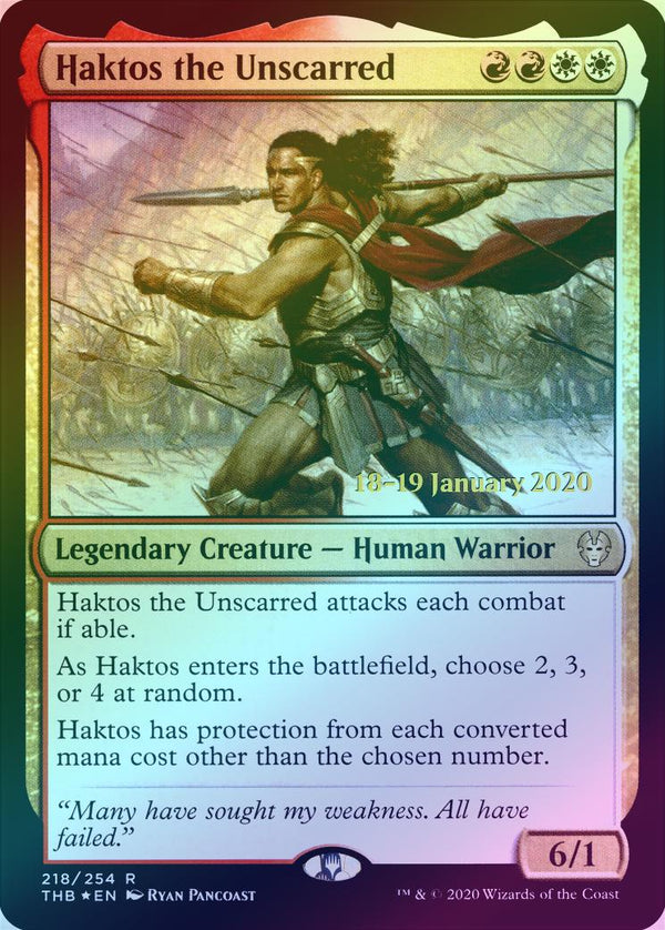 Haktos the Unscarred - Prerelease Promo (PTHB) (Foil)