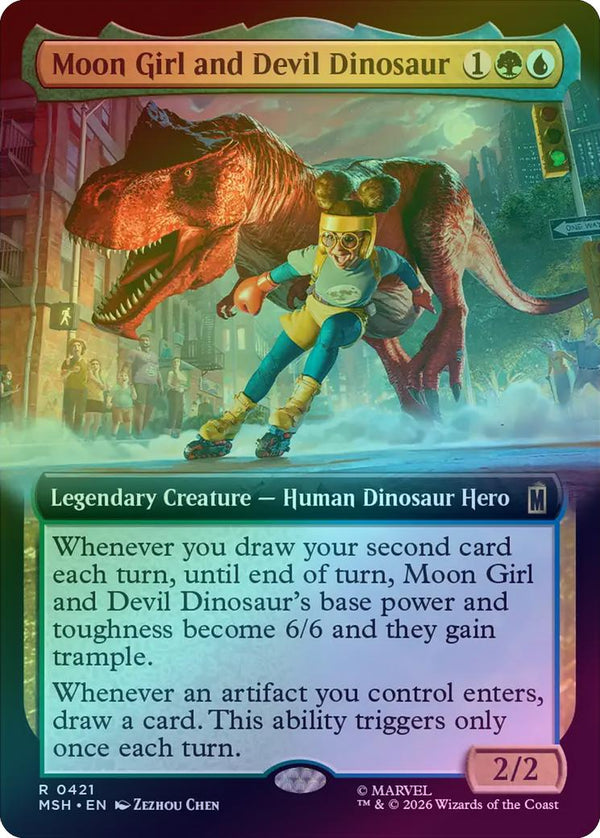 Moon Girl and Devil Dinosaur - Extended Art (Foil) (MSH) (Pre-Order)