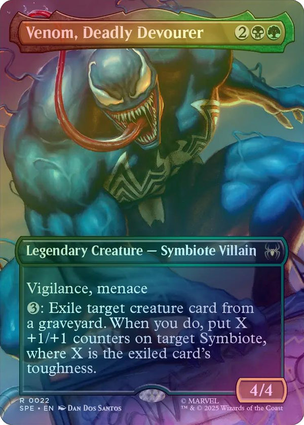 Venom, Deadly Devourer - Borderless Scene (Foil) (SPE)