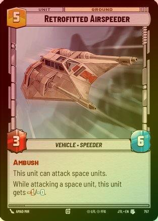 Retrofitted Airspeeder - 757 - Uncommon (Foil)